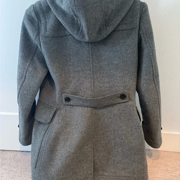 BURBERRY Blackwell Wool Toggle Duffle Coat US10 Peacoat Plaid Nova Check - Picture 8 of 11